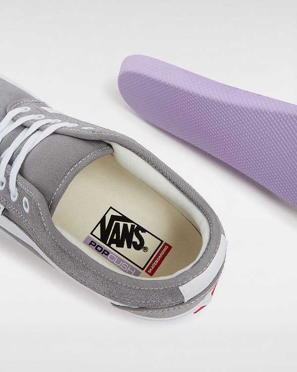 Grey Women Vans Chukka Low Sidestripe Skate Shoes Canada | VN0584123