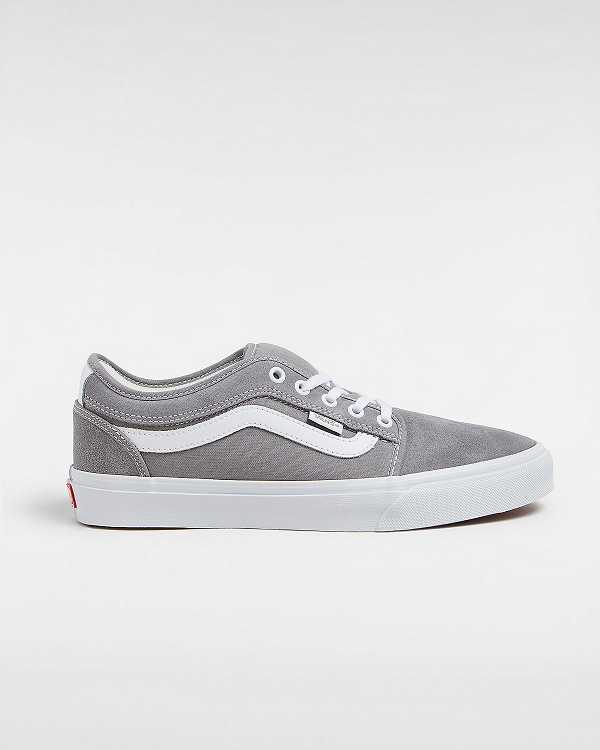 Grey Women Vans Chukka Low Sidestripe Skate Shoes Canada | VN0584123