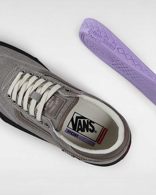 Grey Women Vans Gilbert Crockett Herringbone Skate Shoes Canada | VN0368715