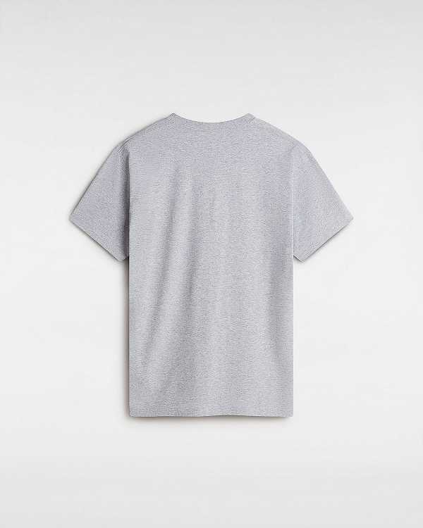 Grey Women Vans Left Chest Logo T Shirts Canada | VN2013759