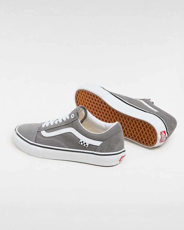 Grey Women Vans Old Skool Skate Shoes Canada | VN3497285