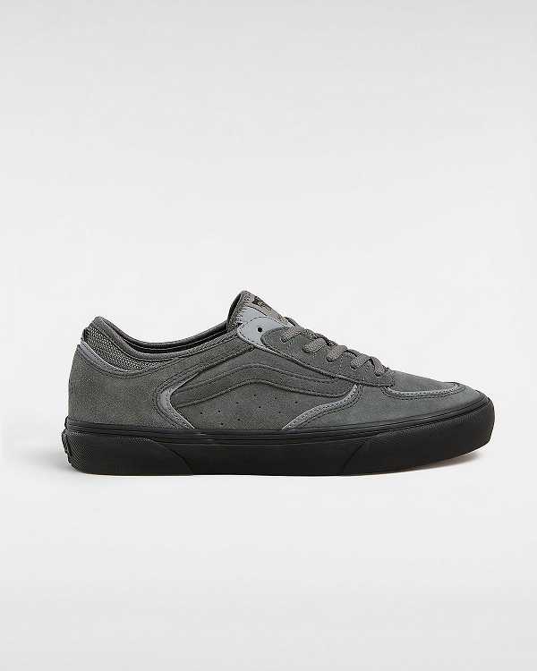 Grey Women Vans Rowley Suede Skate Shoes Canada | VN6359417