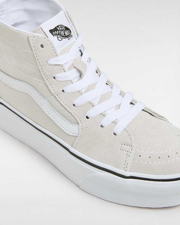 Grey Women Vans Sk8-Hi Tapered Platform Shoes Canada | VN5732416