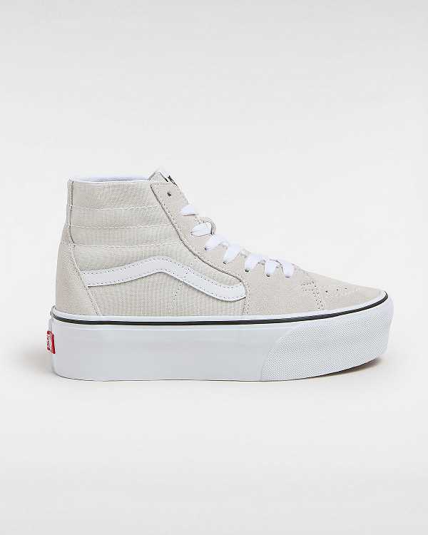 Grey Women Vans Sk8-Hi Tapered Platform Shoes Canada | VN5732416