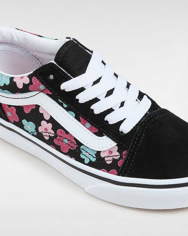Multicolor Kids' Vans Old Skool Glitter (4-8 Years) Sneakers Canada | VN1723845