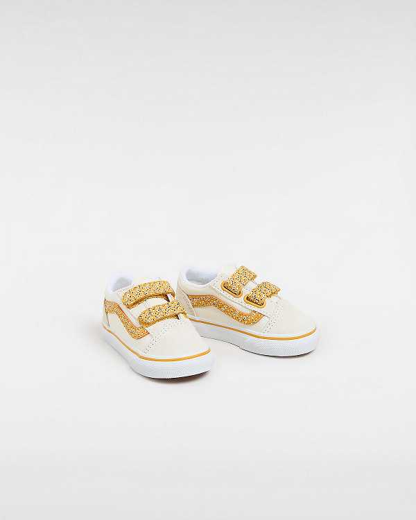 Multicolor Kids' Vans Old Skool Hook And Loop (1-4 Years) Sneakers Canada | VN3057416