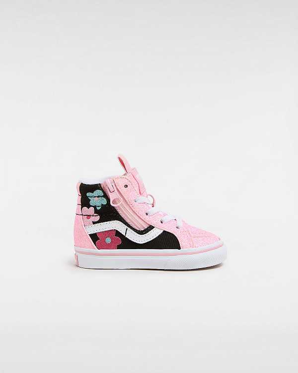 Multicolor Kids\' Vans Sk8-Hi Reissue Side Zip Glitter (1-4 Years) Sneakers Canada | VN6089351