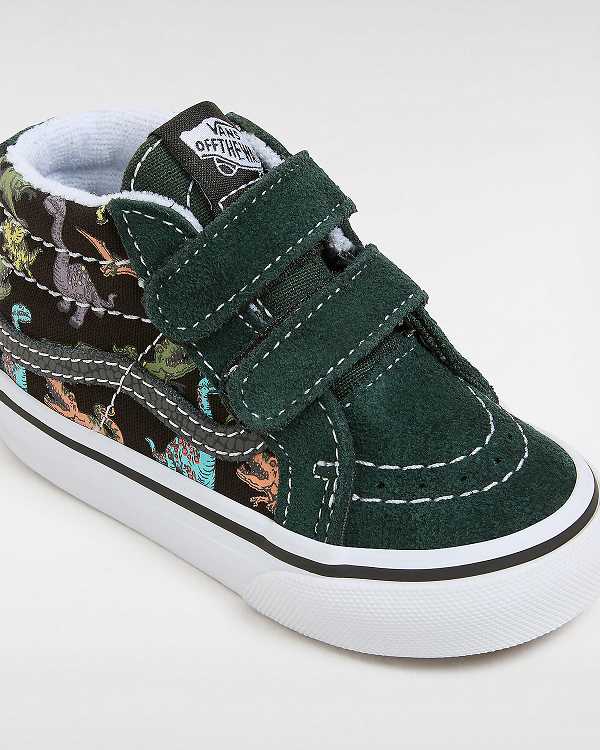 Multicolor Kids' Vans Sk8-Mid Reissue Hook and Loop Glow (1-4 Years) Sneakers Canada | VN0673815
