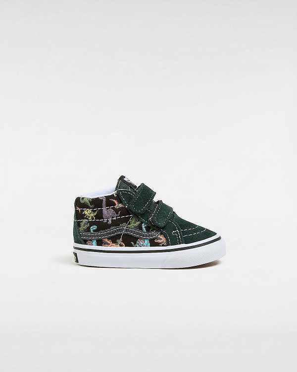 Multicolor Kids\' Vans Sk8-Mid Reissue Hook and Loop Glow (1-4 Years) Sneakers Canada | VN0673815
