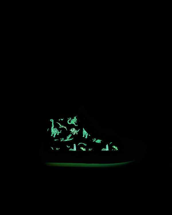 Multicolor Kids' Vans Sk8-Mid Reissue Hook and Loop Glow (4-8 Years) Sneakers Canada | VN8794316