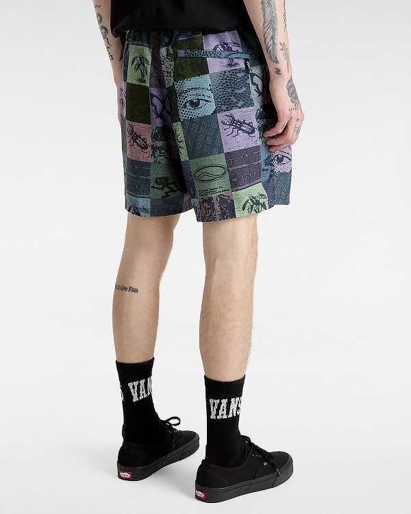 Multicolor Men Vans Primary Solid Elastic Boardshorts Canada | VN6250734