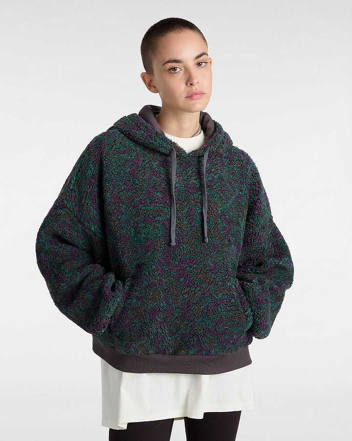 Multicolor Women Vans Collett Boucle Loose Hoodie Canada | VN8924503
