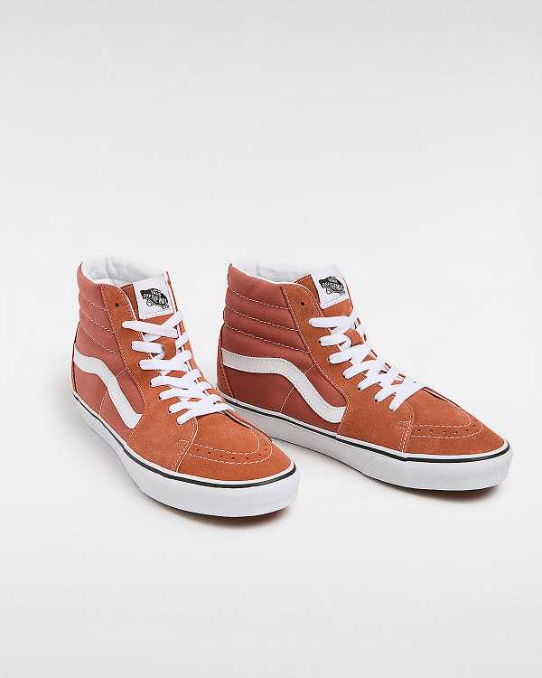Orange Men Vans Color Theory Sk8-Hi Sneakers Canada | VN6295387