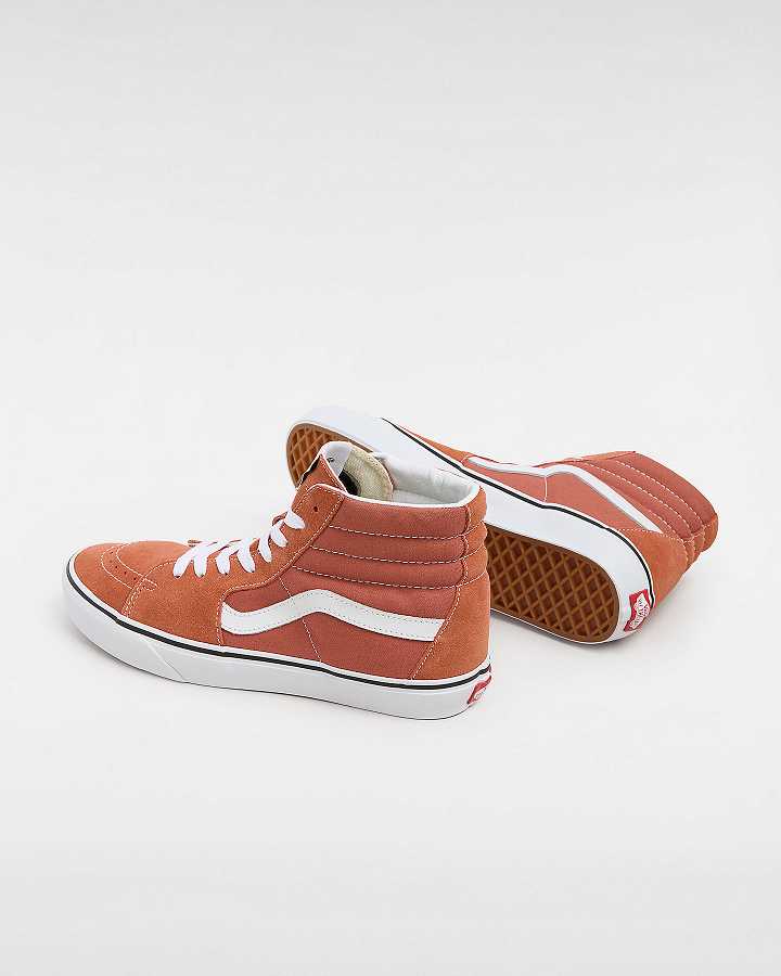 Orange Men Vans Color Theory Sk8-Hi Sneakers Canada | VN6295387