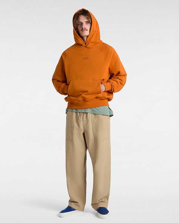 Orange Men Vans Premium Hoodie Canada | VN9476320