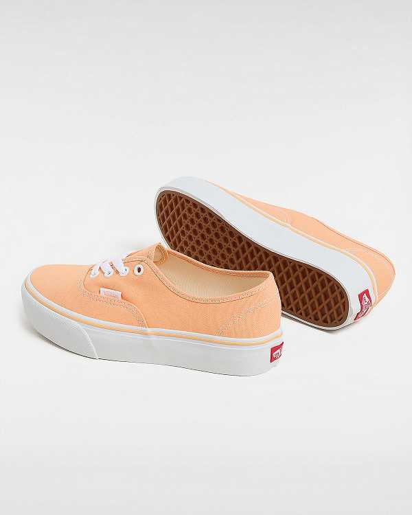 Orange Women Vans Authentic Platform Shoes Canada | VN0823765