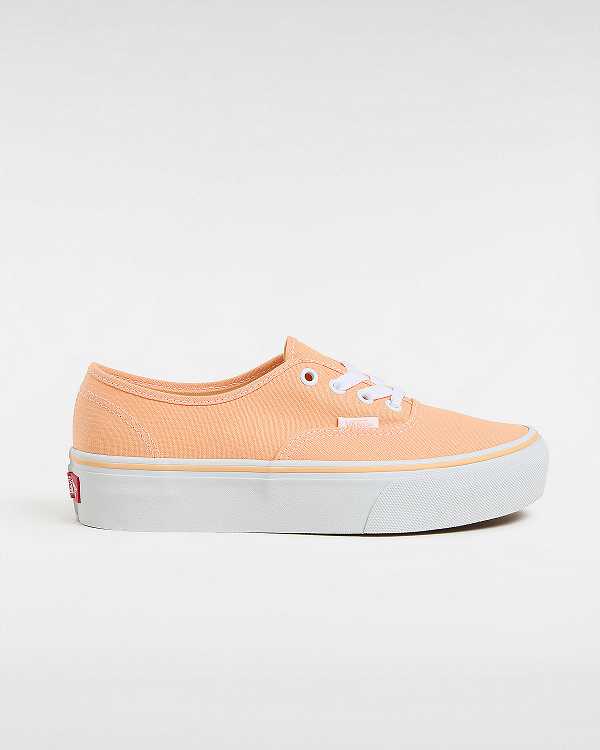 Orange Women Vans Authentic Platform Shoes Canada | VN0823765