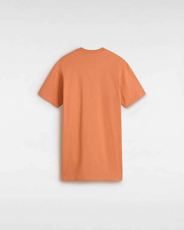 Orange Women Vans Center Vee Tee Dress Canada | VN0639714