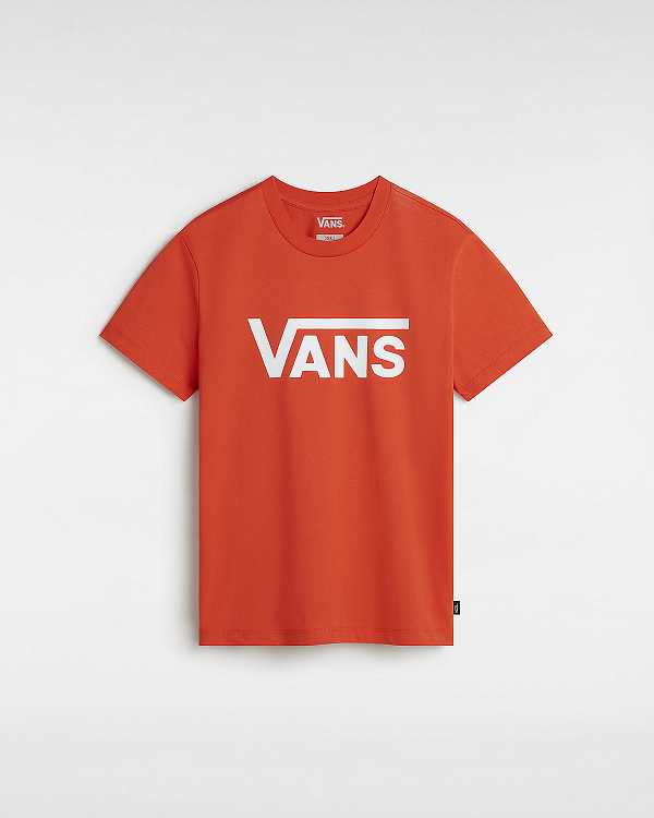 Orange Women Vans Flying V Crew T Shirts Canada | VN4036192