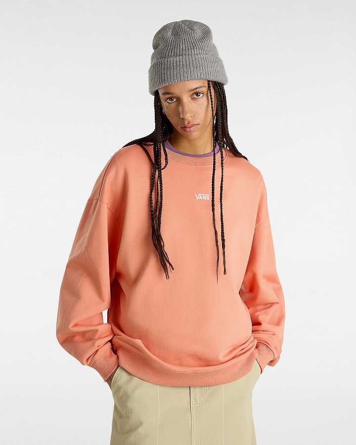 Orange Women Vans Flying V Sweatshirt Canada | VN4518907