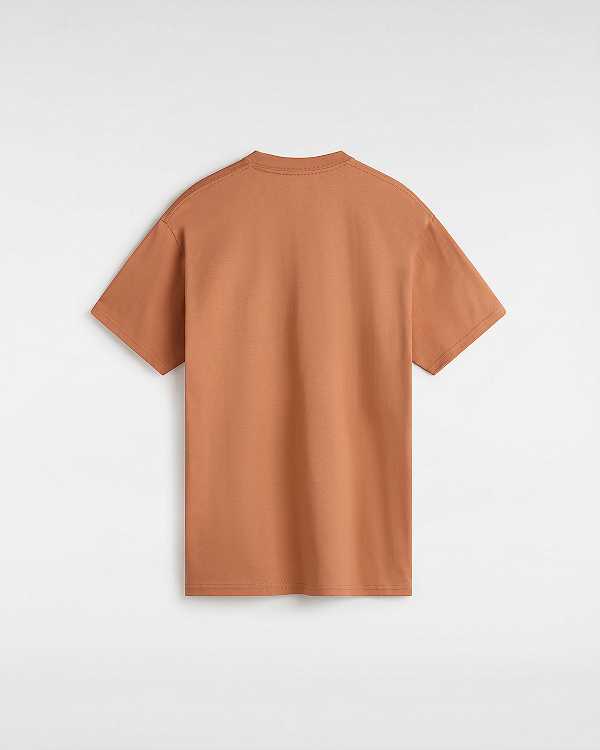 Orange Women Vans Left Chest Logo T Shirts Canada | VN1263987