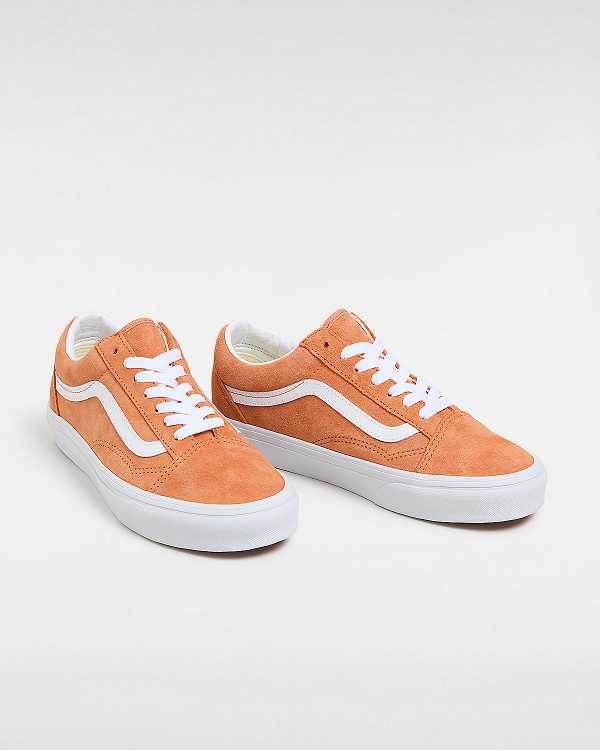 Orange Women Vans Old Skool Pig Suede Sneakers Canada | VN5837621