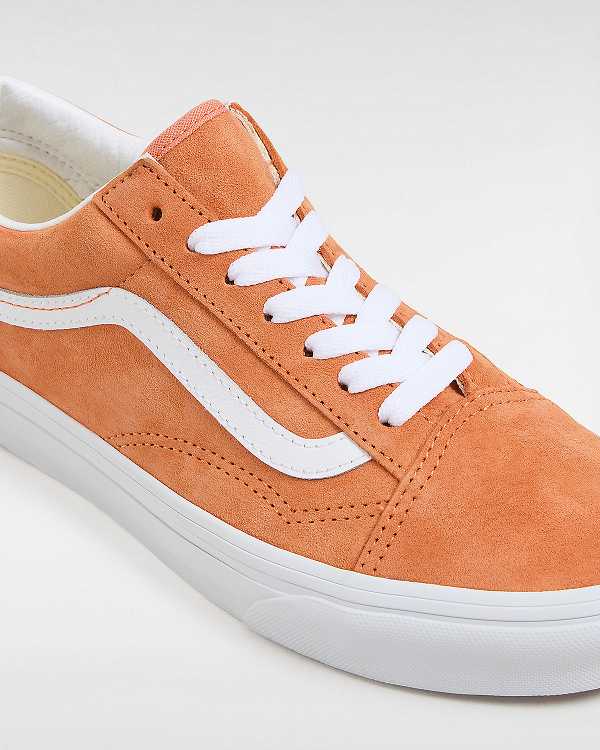 Orange Women Vans Old Skool Pig Suede Sneakers Canada | VN5837621
