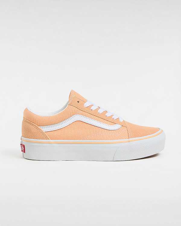 Orange Women Vans Old Skool Platform Shoes Canada | VN9521683