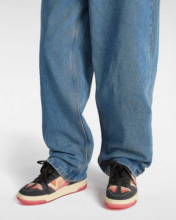 Orange Women Vans Upland Vintage Leather Sneakers Canada | VN3276594