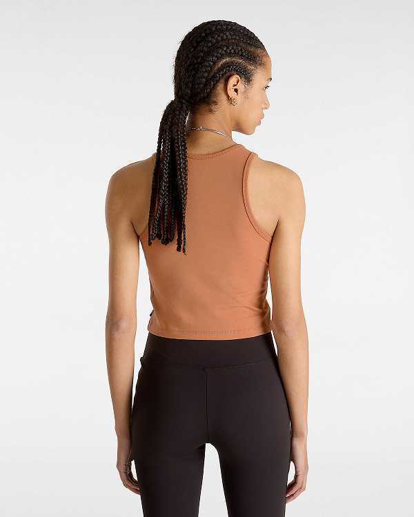 Orange Women Vans Varsity Racer Tank Top Canada | VN1295430