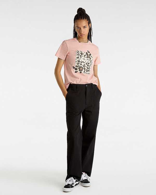 Pink Women Vans Animalier Boxed T Shirts Canada | VN6392857