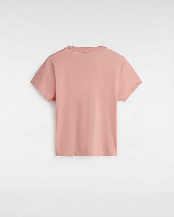 Pink Women Vans Basic mini T Shirts Canada | VN0492678