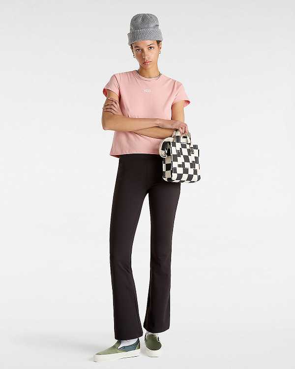 Pink Women Vans Basic mini T Shirts Canada | VN0492678
