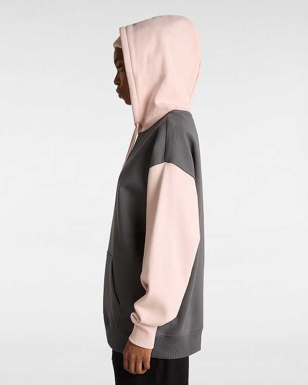Pink Women Vans Colorblock Hoodie Canada | VN3058416