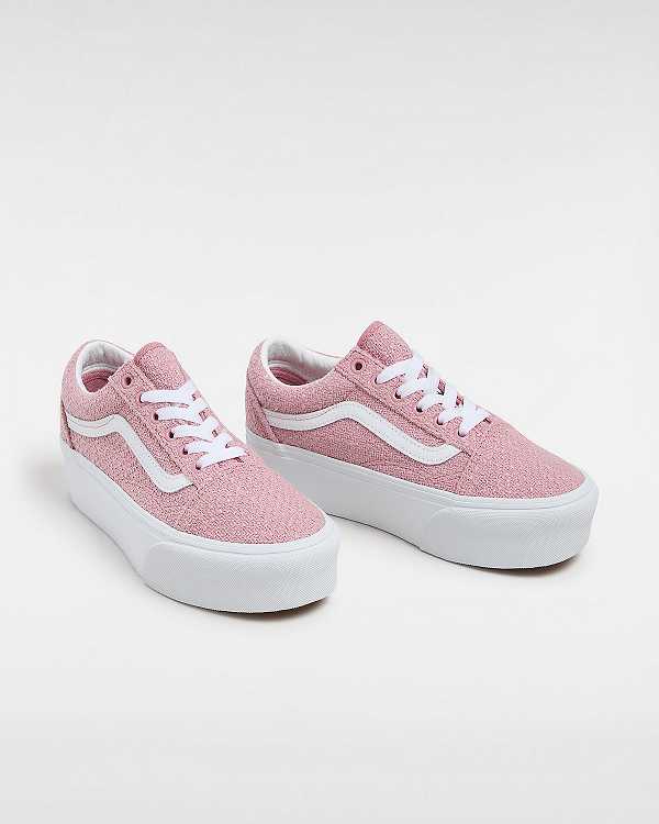 Pink Women Vans Old Skool Platform Shoes Canada | VN2048951