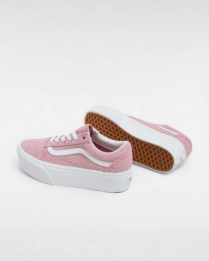 Pink Women Vans Old Skool Platform Shoes Canada | VN2048951