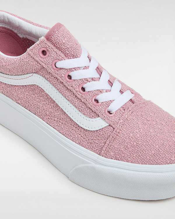Pink Women Vans Old Skool Platform Shoes Canada | VN2048951