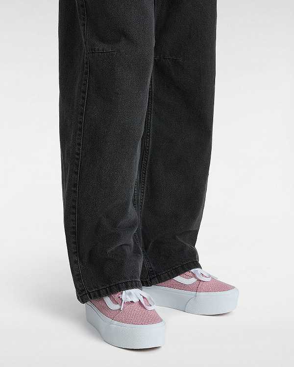 Pink Women Vans Old Skool Platform Shoes Canada | VN2048951