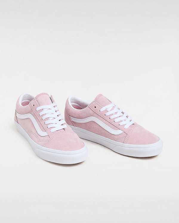 Pink Women Vans Pig Suede Old Skool Sneakers Canada | VN0513789