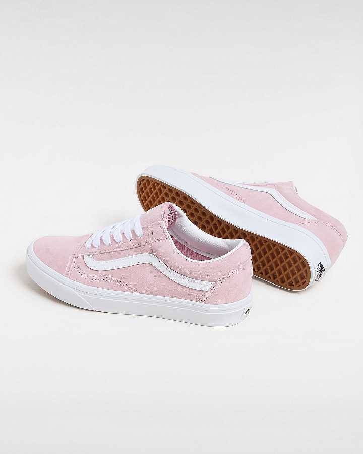Pink Women Vans Pig Suede Old Skool Sneakers Canada | VN0513789