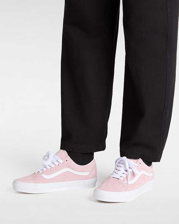 Pink Women Vans Pig Suede Old Skool Sneakers Canada | VN0513789