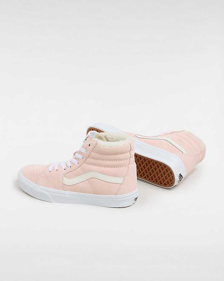 Pink Women Vans Sk8-Hi Skate Shoes Canada | VN0973486