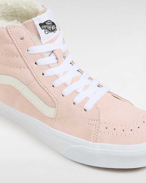 Pink Women Vans Sk8-Hi Skate Shoes Canada | VN0973486