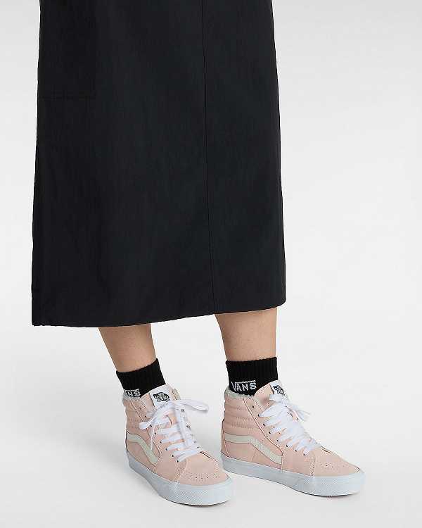 Pink Women Vans Sk8-Hi Skate Shoes Canada | VN0973486