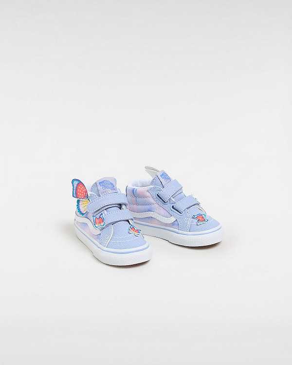Purple Kids' Vans Sk8-Mid Reissue Hook and Loop (1-4 Years) Sneakers Canada | VN9168203