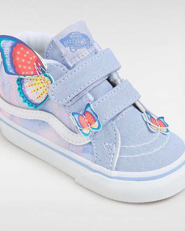 Purple Kids' Vans Sk8-Mid Reissue Hook and Loop (1-4 Years) Sneakers Canada | VN9168203