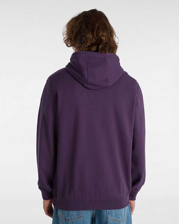 Purple Men Vans Arched Hoodie Canada | VN4796285