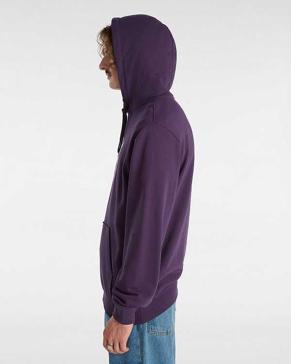 Purple Men Vans Arched Hoodie Canada | VN4796285