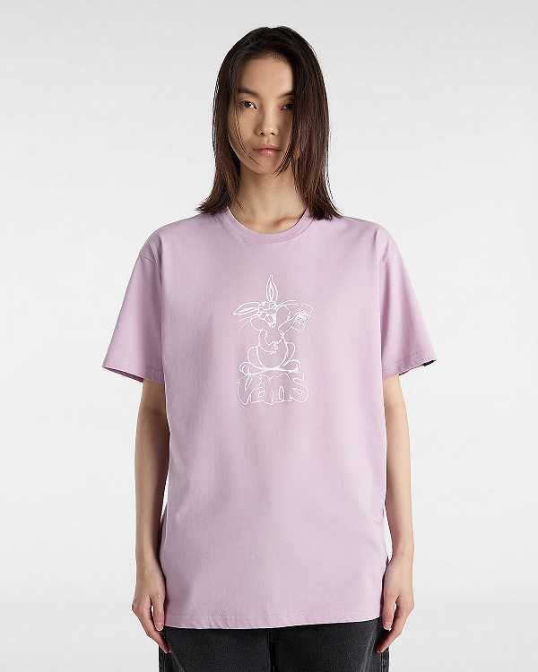 Purple Men Vans Crazy Eddy T Shirts Canada | VN5842071