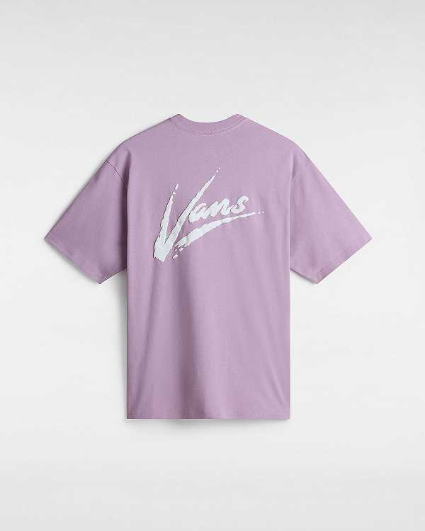 Purple Men Vans Dettori Loose Fit T Shirts Canada | VN9247835